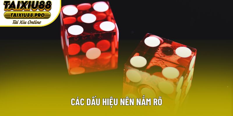 Các dấu hiệu nên nắm rõ