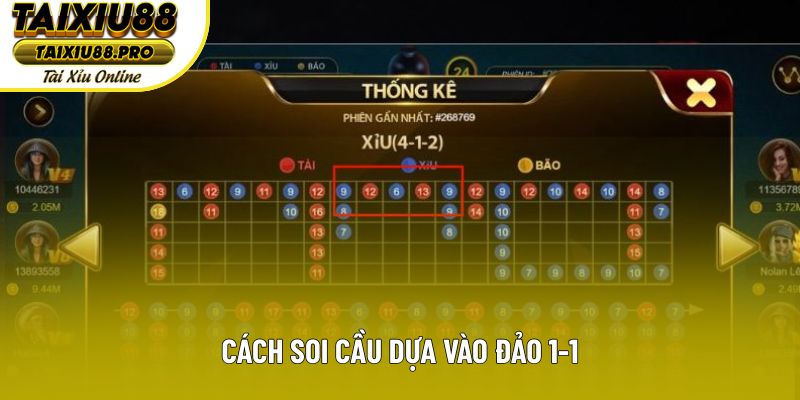 Cách soi cầu dựa vào đảo 1-1