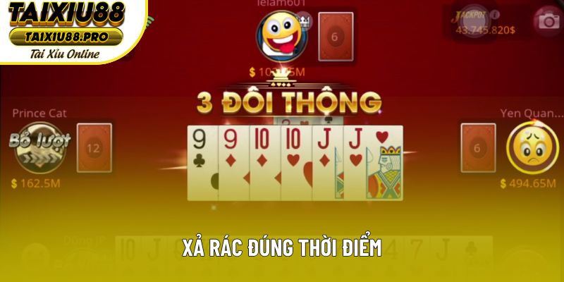 Xả rác đúng thời điểm